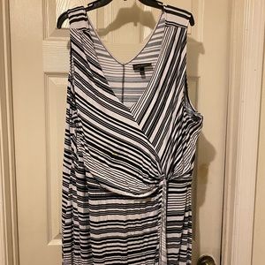Lane Bryant Black & White Maxi Dress
